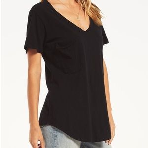 Z supply spun pocket tee - black NWT